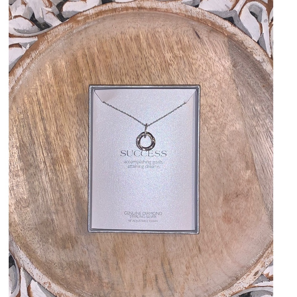 ‘Success’ sterling silver necklace